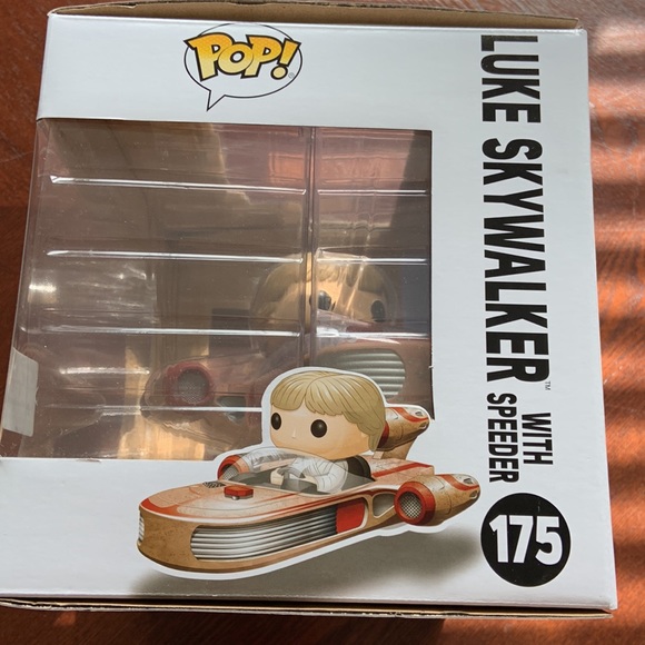 Star Wars Funko pop! Luke skywalker with speeder #175 Smuggler Bounty Exclusive - Picture 3 of 6